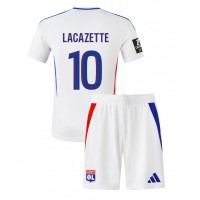 Olympique Lyonnais Alexandre Lacazette #10 Hemmaställ Barn 2024-25 Korta ärmar (+ Korta byxor)